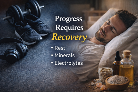 Feature image showing rest and recovery with minerals and electrolytes supporting muscle repair, energy restoration, and performance wellness.