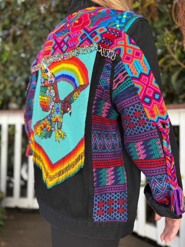 W1SE Eagle Iris Jacket — Unisex Handcrafted Denim