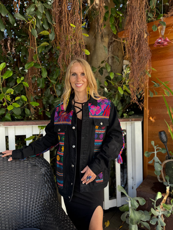 W1SE Eagle Iris Jacket — Unisex Handcrafted Denim