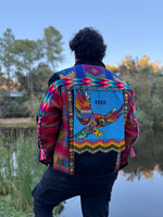 W1SE Eagle Freedom Jacket — Unisex Handcrafted Denim