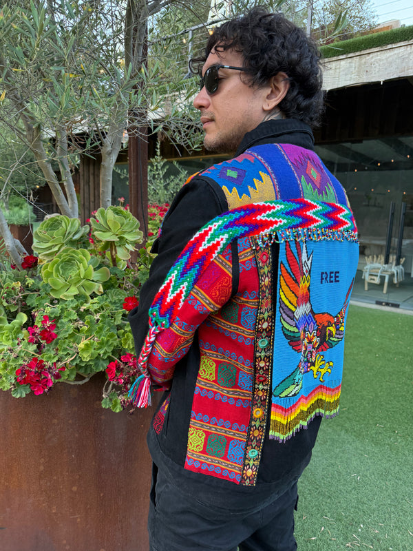 W1SE Eagle Freedom Jacket — Unisex Handcrafted Denim
