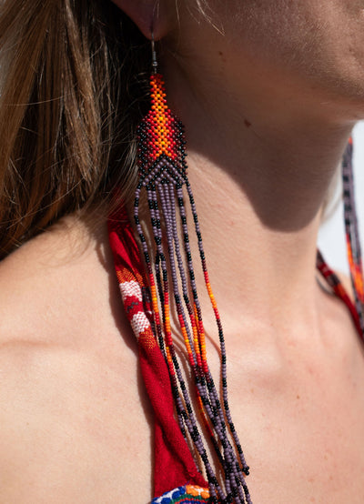 Yawanawá Tribe Beaded Earrings