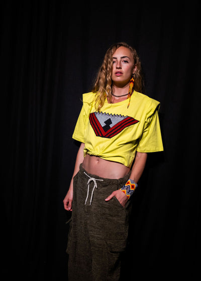 Yawanawa Vision Tee – Solar Yellow