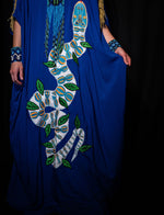 Yawanawa Serpent Ceremonial Royal Blue Dress