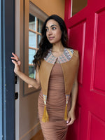 W1SE Heritage Collar – Faux Leather & Handwoven Waist Loom