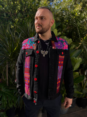 W1SE Eagle Freedom Jacket — Unisex Handcrafted Denim