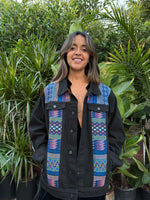 W1SE Lion Brave Jacket — Unisex Handcrafted Denim