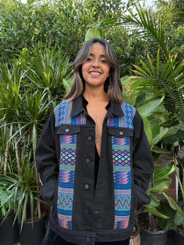 W1SE Lion Brave Jacket — Unisex Handcrafted Denim