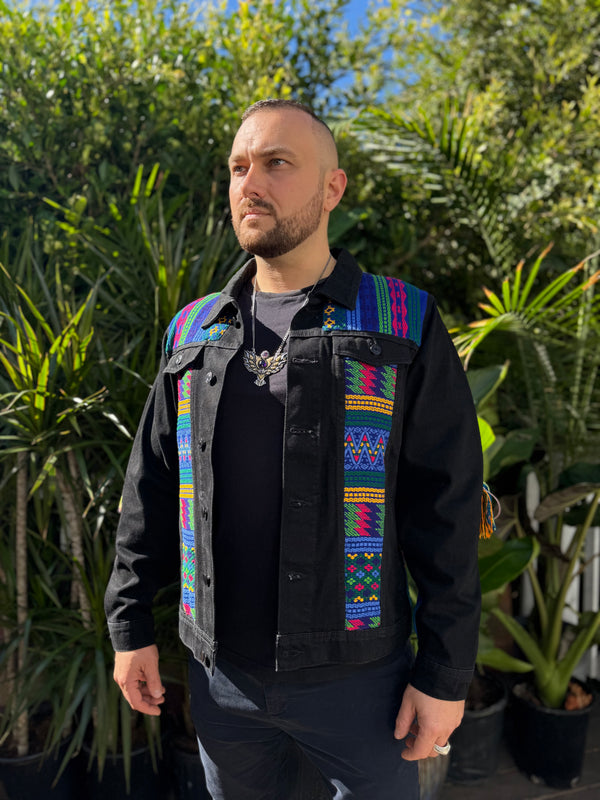 W1SE Lion Brave Jacket — Unisex Handcrafted Denim