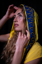 Golden Serpent Hooded Cloak – 1-of-1 Ceremonial Power Garment | W1SE Tribal Wear