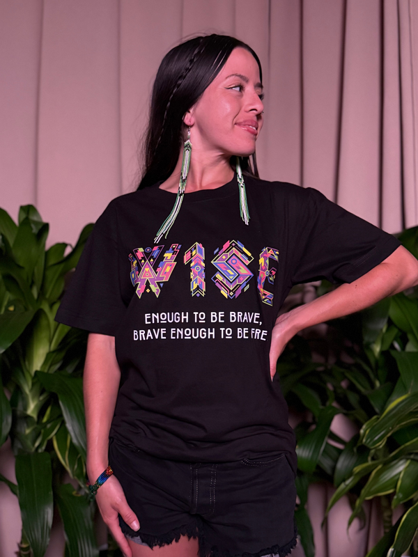 W1SE Enough to be brave, brave enough to be free 100% Cotton T-Shirt