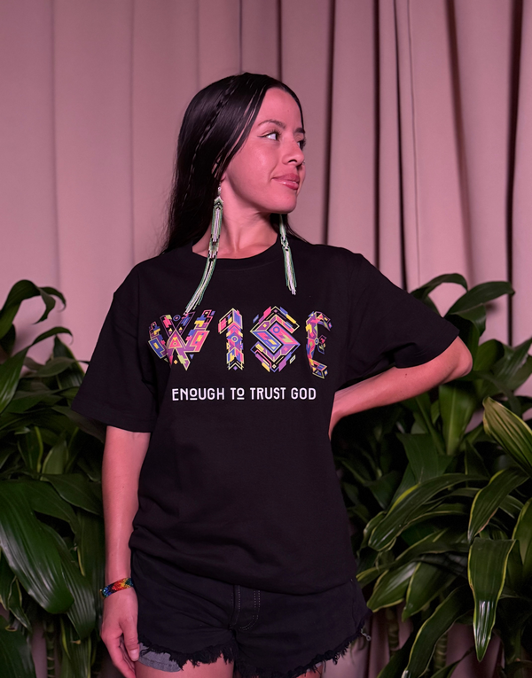 W1SE Enough to trust god 100% Cotton T-shirt