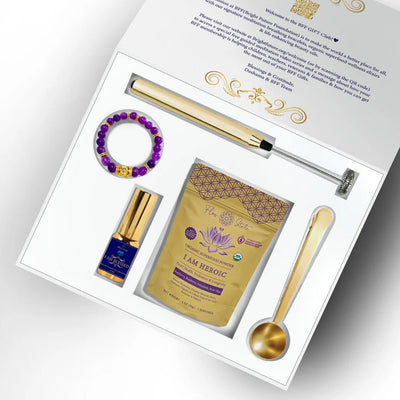 I AM HEROIC IMMUNE BOOSTING PURPLE HEART GIFT BOX