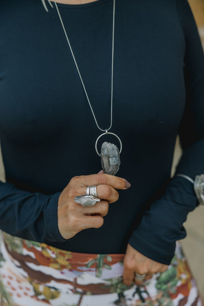 Aqua Solar Plexus Necklace